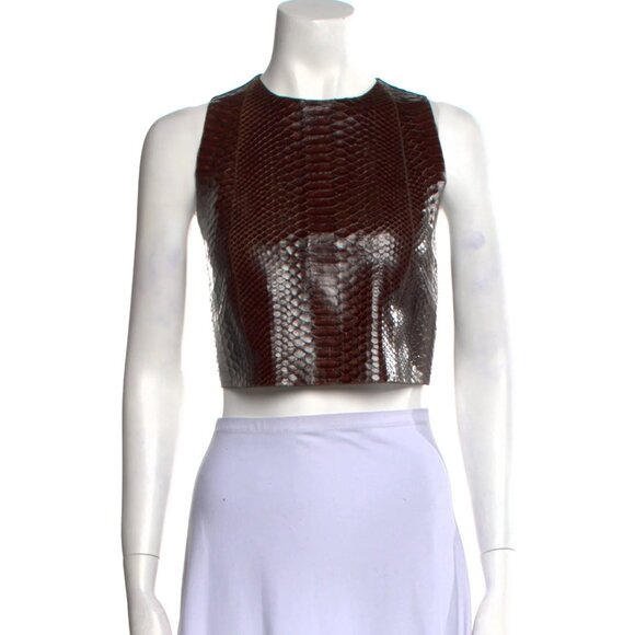 Brunello Cucinelli Leather  Top - Picture 1 of 3